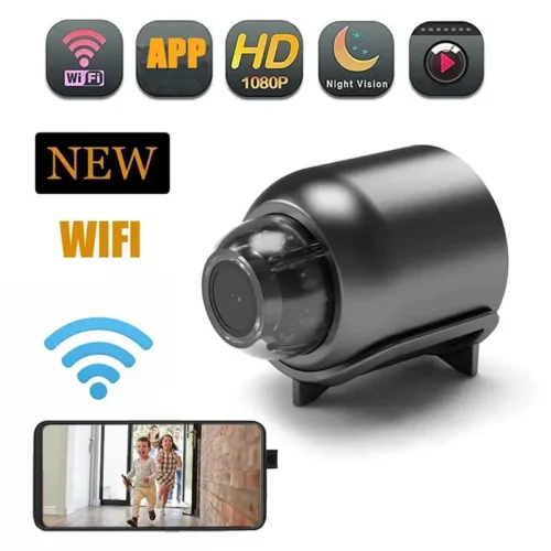 1080P HD Wireless X5 Mini WiFi Camera Included Sound Detector App Control for Home Office Micro USB