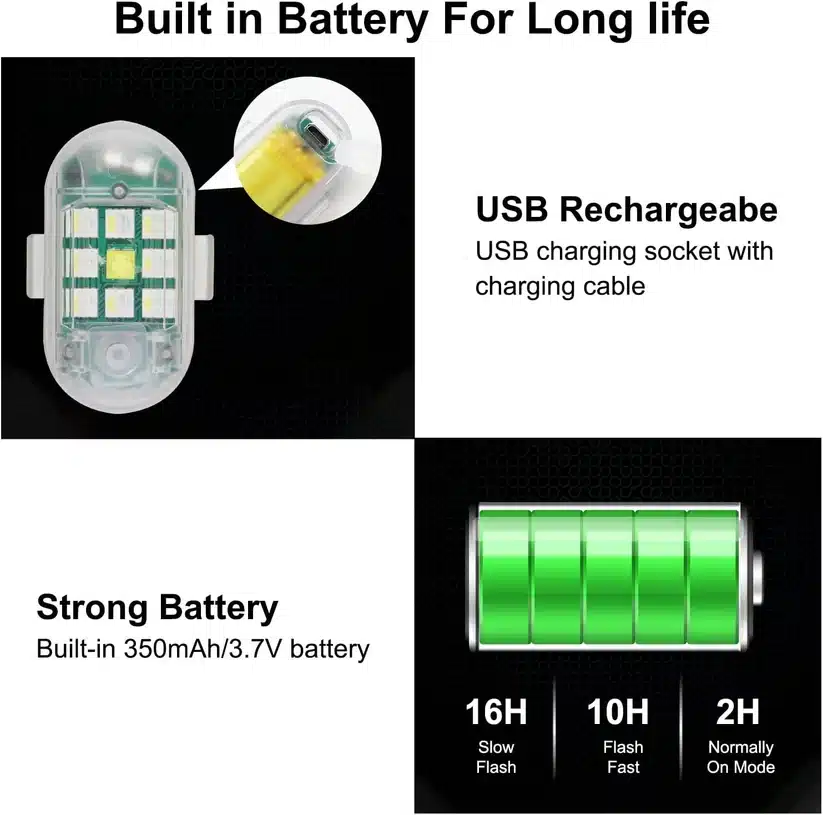 Remote Control Aircruft Light For Bike & Car - Image 3